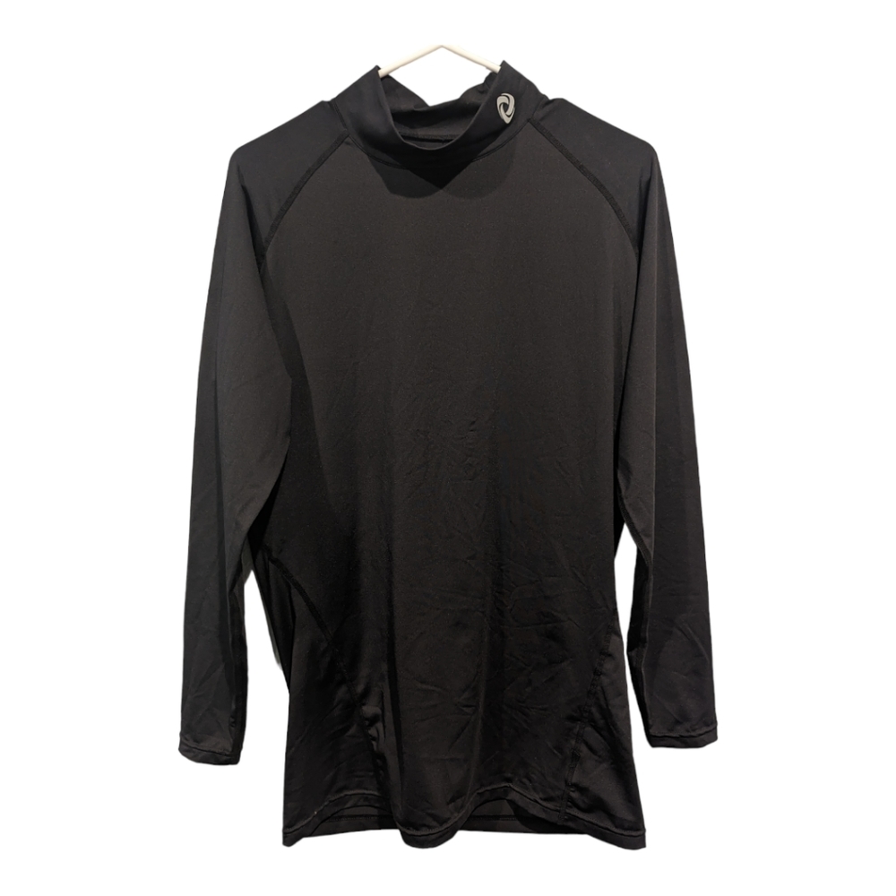 Tesla black long sleeve lightweight base layer. Men's size 2XL.